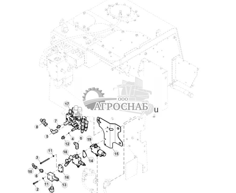 Mounting, Fireplate Valve Block ( - 004074) - ST851332 499.jpg